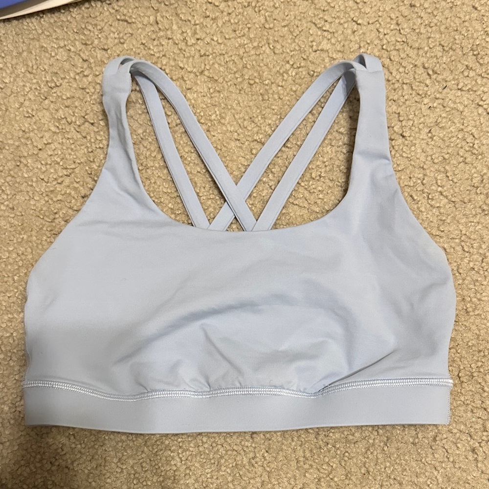 Light Blue Lululemon sports bra